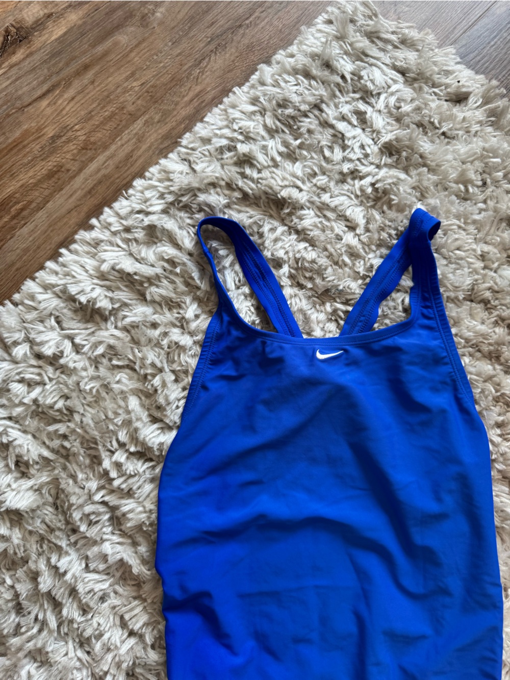 NWOT Nike Blue HydraStrong Fastback Swimsuit